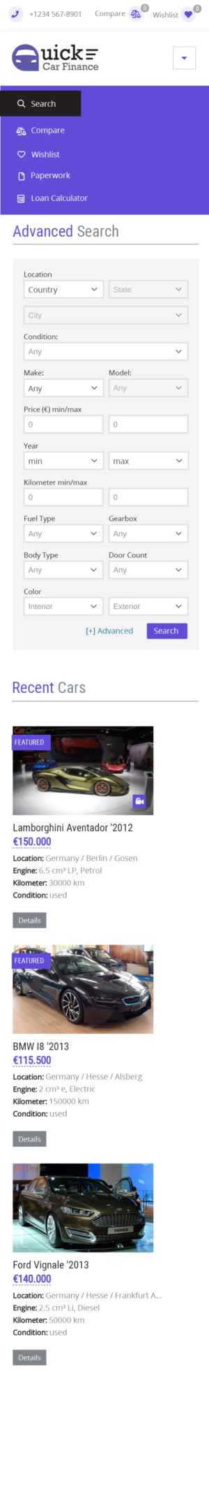 Web Design by Web Dev for QUICK CAR FINANCE | Design: #25890114