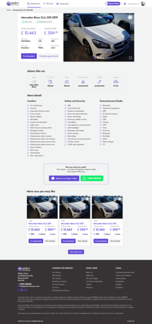 Web Design by Jesse Yusufu for QUICK CAR FINANCE | Design: #25933589