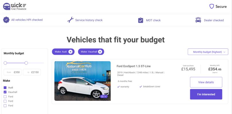 Web Design by Katherine_ for QUICK CAR FINANCE | Design #25936731