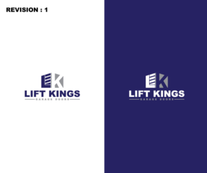 Lift Kings Garage Doors | Logo Design by uitaki