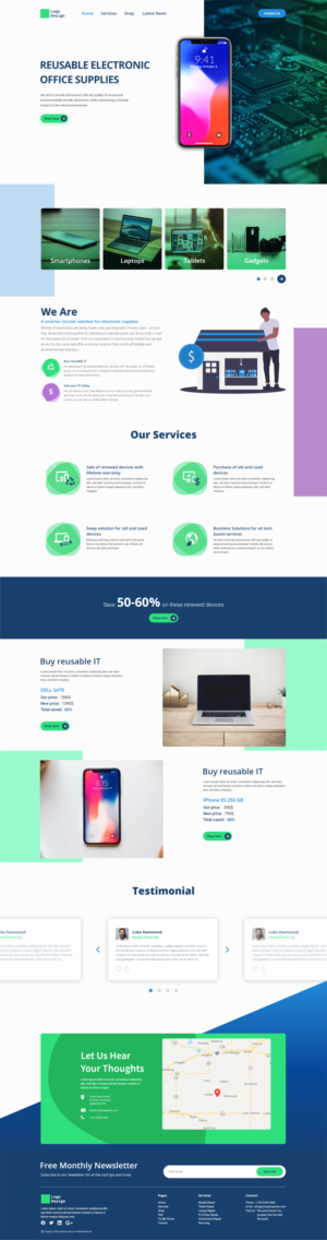 Landing Page Design by adityaraman.volpe for Recycletroop International AB | Design: #25931184