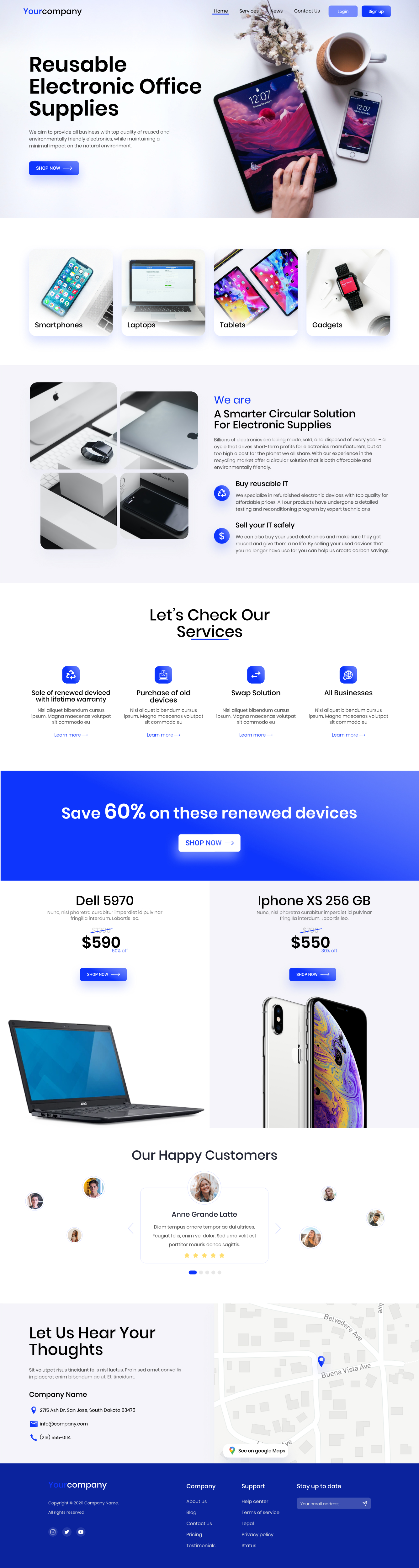 Landing Page Design by IqbalDesign for Recycletroop International AB | Design #25924629