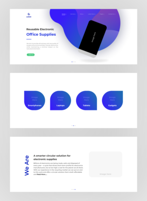 Renewed electronic office supplies  | Diseño de Página de Aterrizaje por Omee