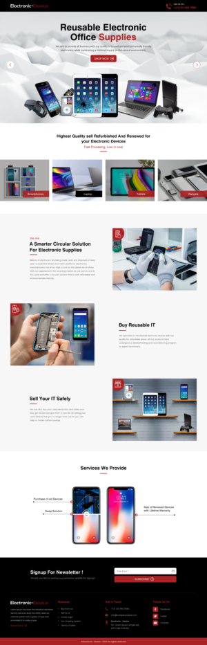 Landing Page Design by rightway for Recycletroop International AB | Design: #25893296