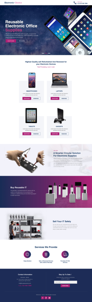 Landing Page Design by rightway for Recycletroop International AB | Design: #25893297