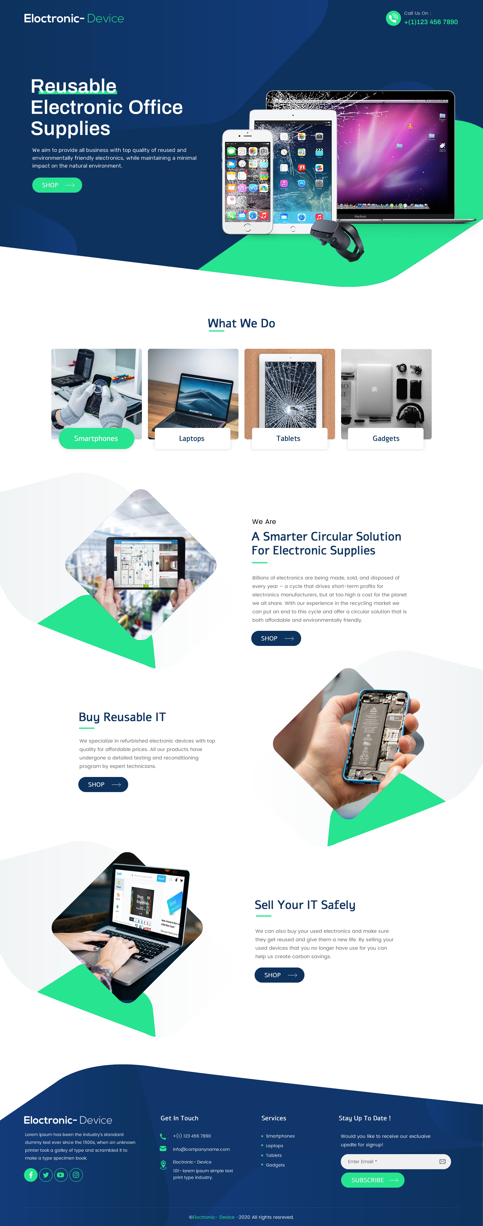 Landing Page Design by rightway for Recycletroop International AB | Design #25893301