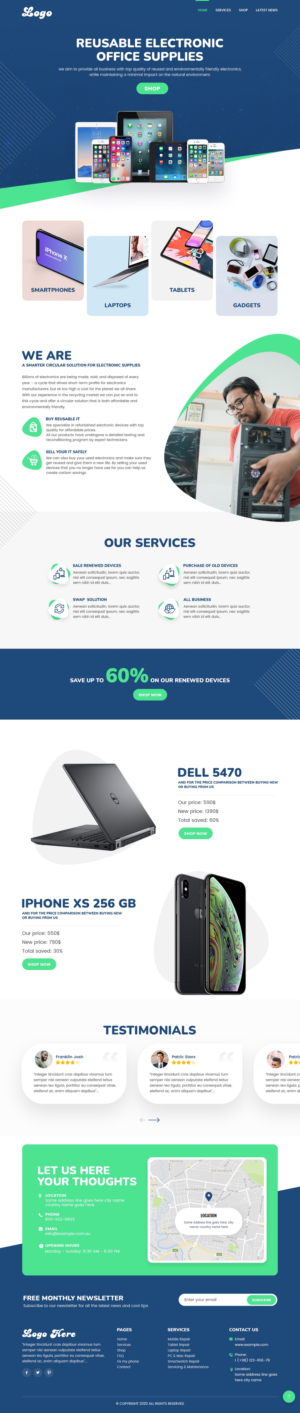 Landing Page Design by nzdesigners for Recycletroop International AB | Design: #25932252