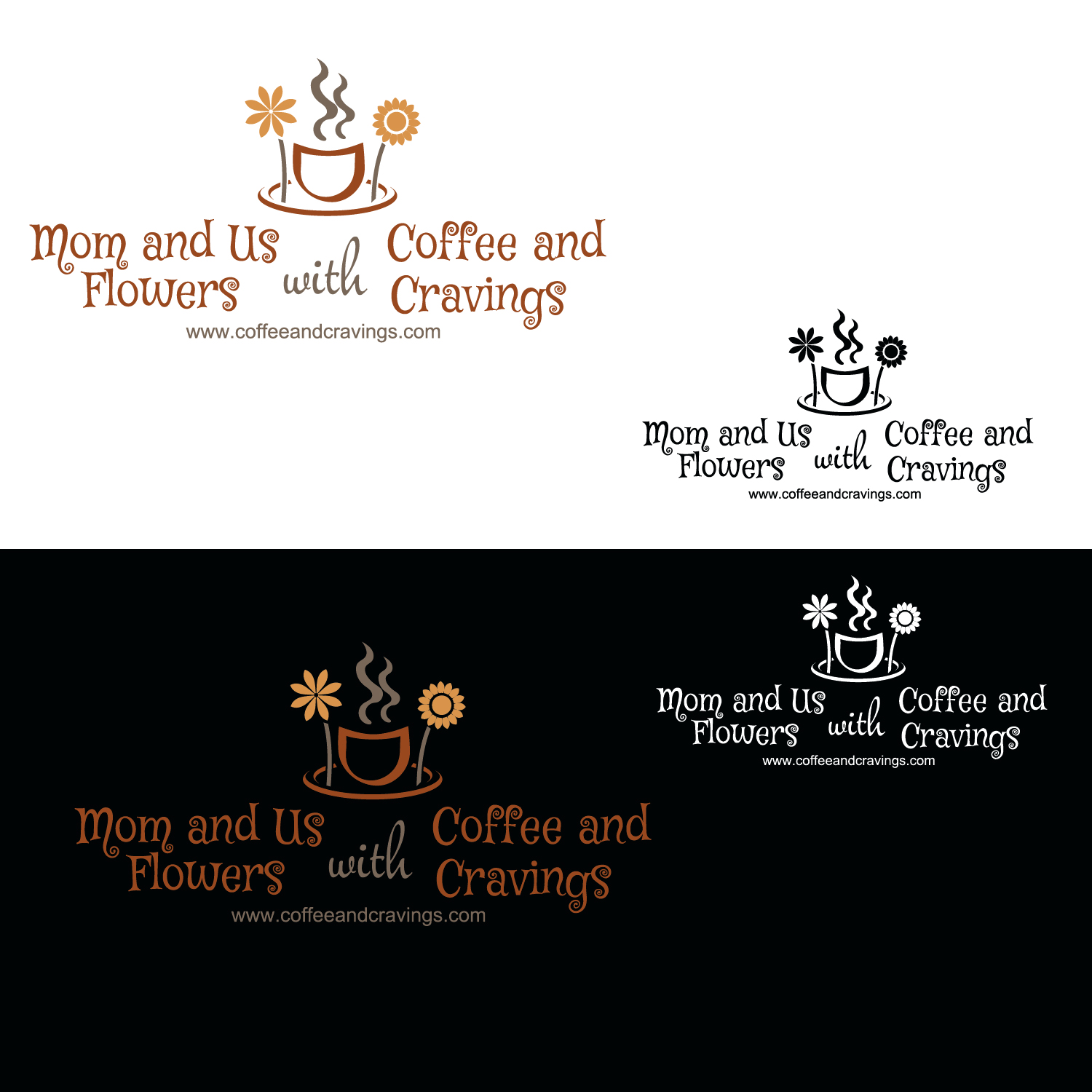 Logo-Design von emptyboxgraphics für Mom and Us Flowers with Coffee & Cravings | Design #25877224