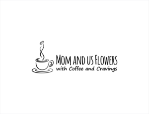 Mom and us Flowers with Coffee and Cravings  | Logo Design by BNdesigner