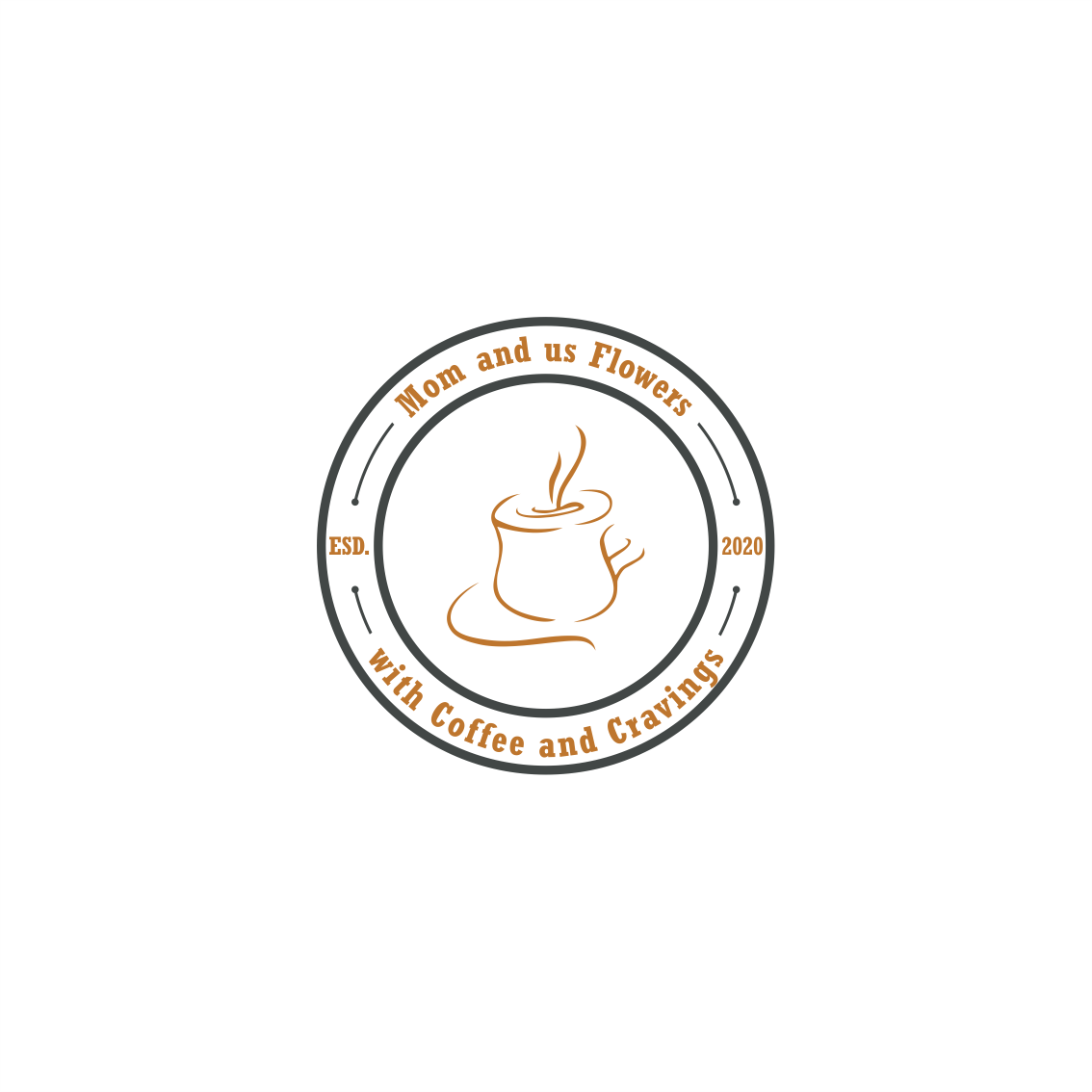 Diseño de Logo por M.Syaiful Huda para Mom and Us Flowers with Coffee & Cravings | Diseño #25876912