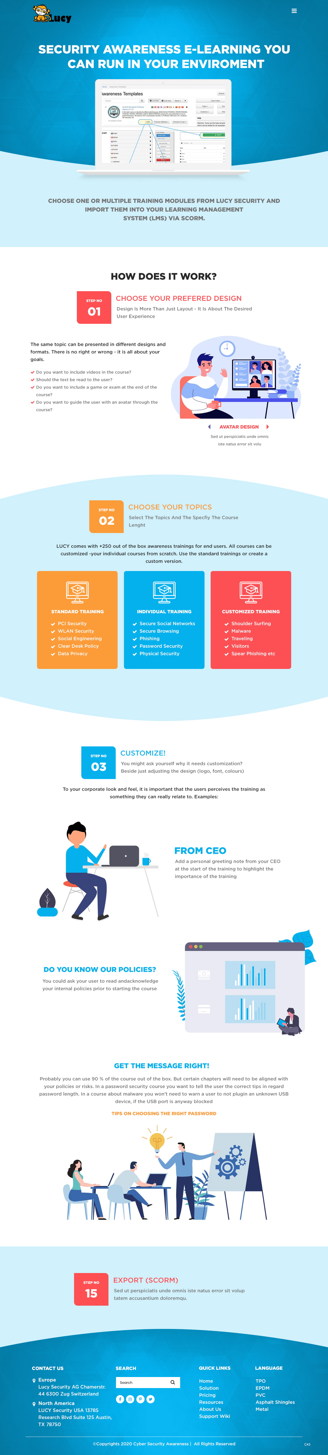 Web Design by pb for LUCY Security AG | Design #25896122