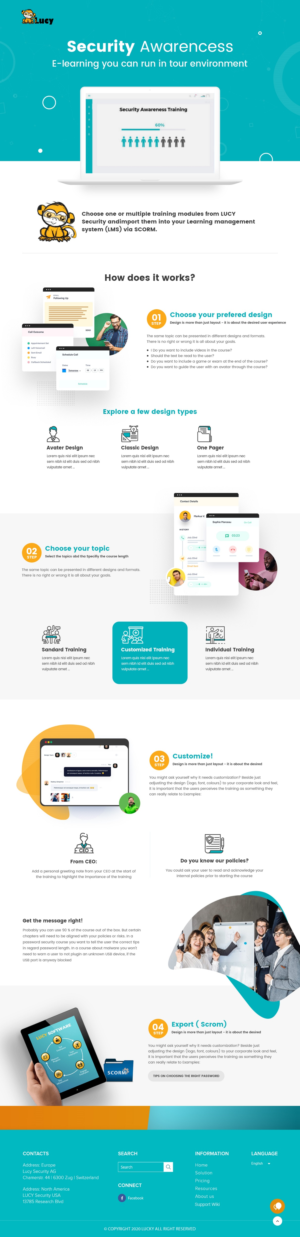 Single Webpage Custom Design | Diseño Web por nzdesigners