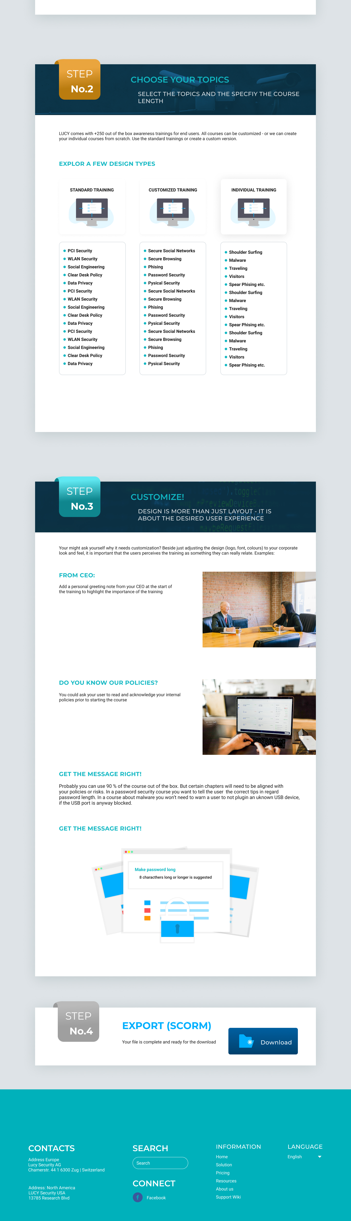 Web Design by YusrilFirman Design for LUCY Security AG | Design #25892215