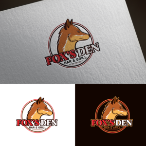 Fox’s Den Bar & Grill | Logo Design by sankar999