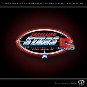 Traveling Stars Logistics LLC. | Logo Design by Dennis Jackson Design