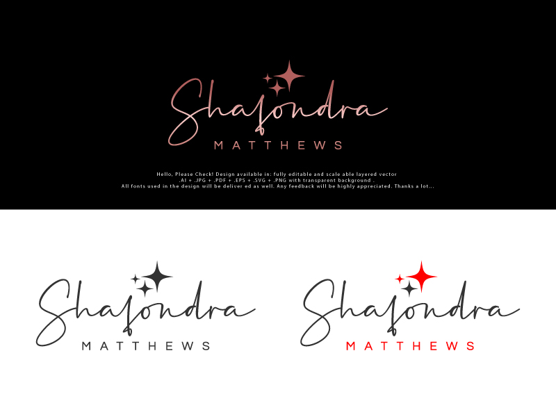 Logo Design by Pro_DesignMaster for Shafondra Matthews | Design #25893865