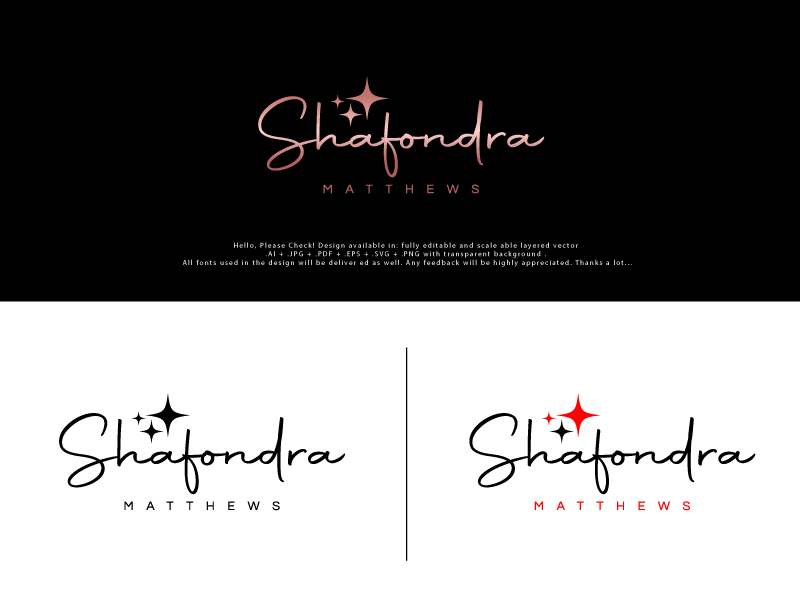 Logo Design by Pro_DesignMaster for Shafondra Matthews | Design #25893899