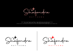 Logo Design by Pro_DesignMaster for Shafondra Matthews | Design #25893899