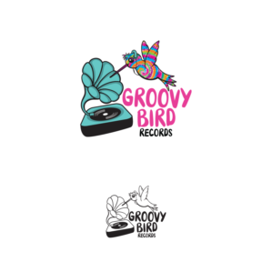 Groovy Bird Records | Diseño de Logo por Samantha Ward Design