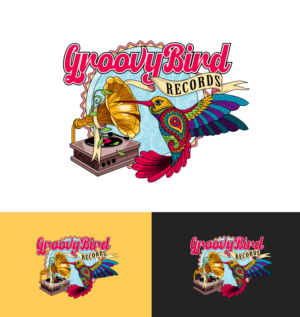 Groovy Bird Records | Diseño de Logo por ally designs