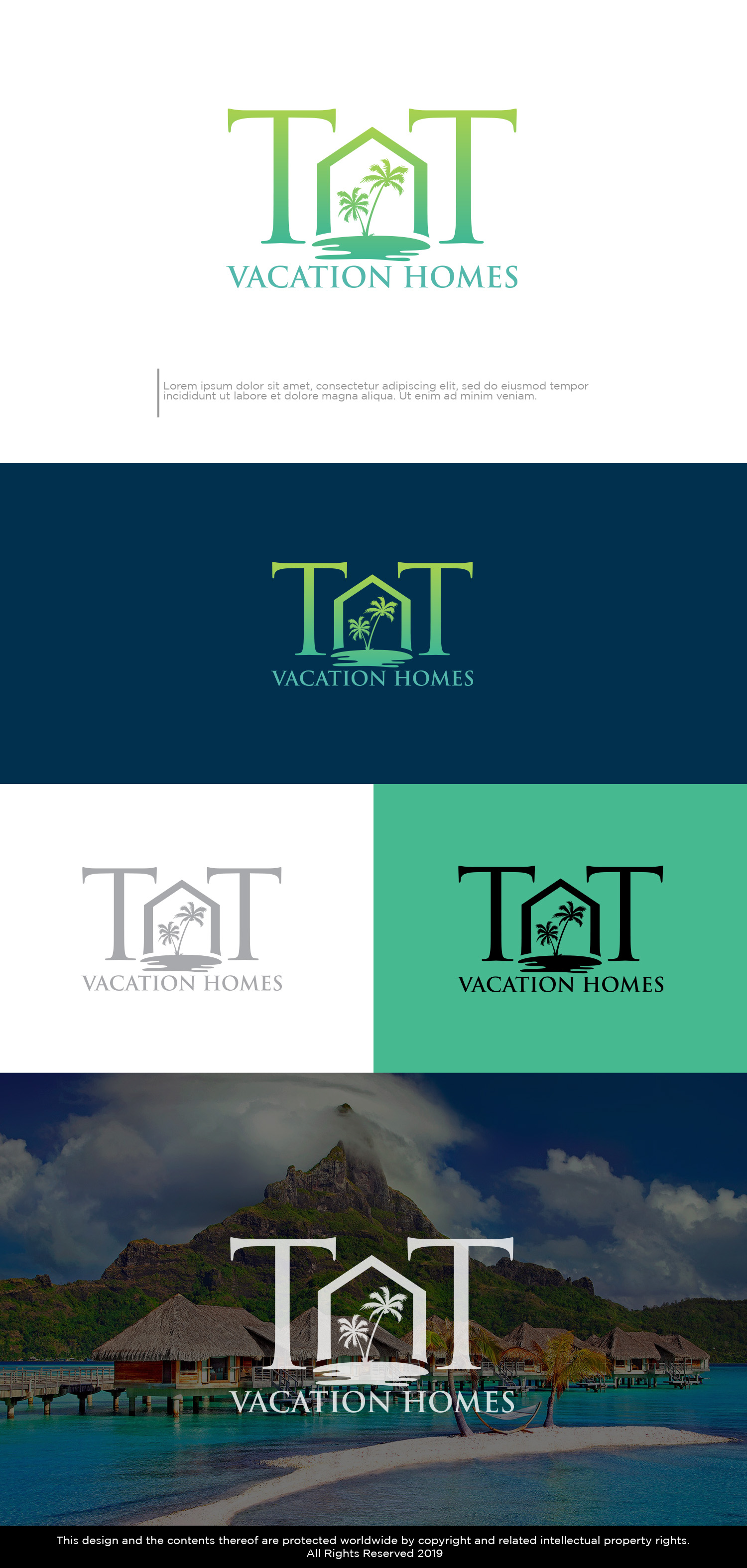 Logo Design by Kim Ji for TnT Vacation Homes | Design #25886377