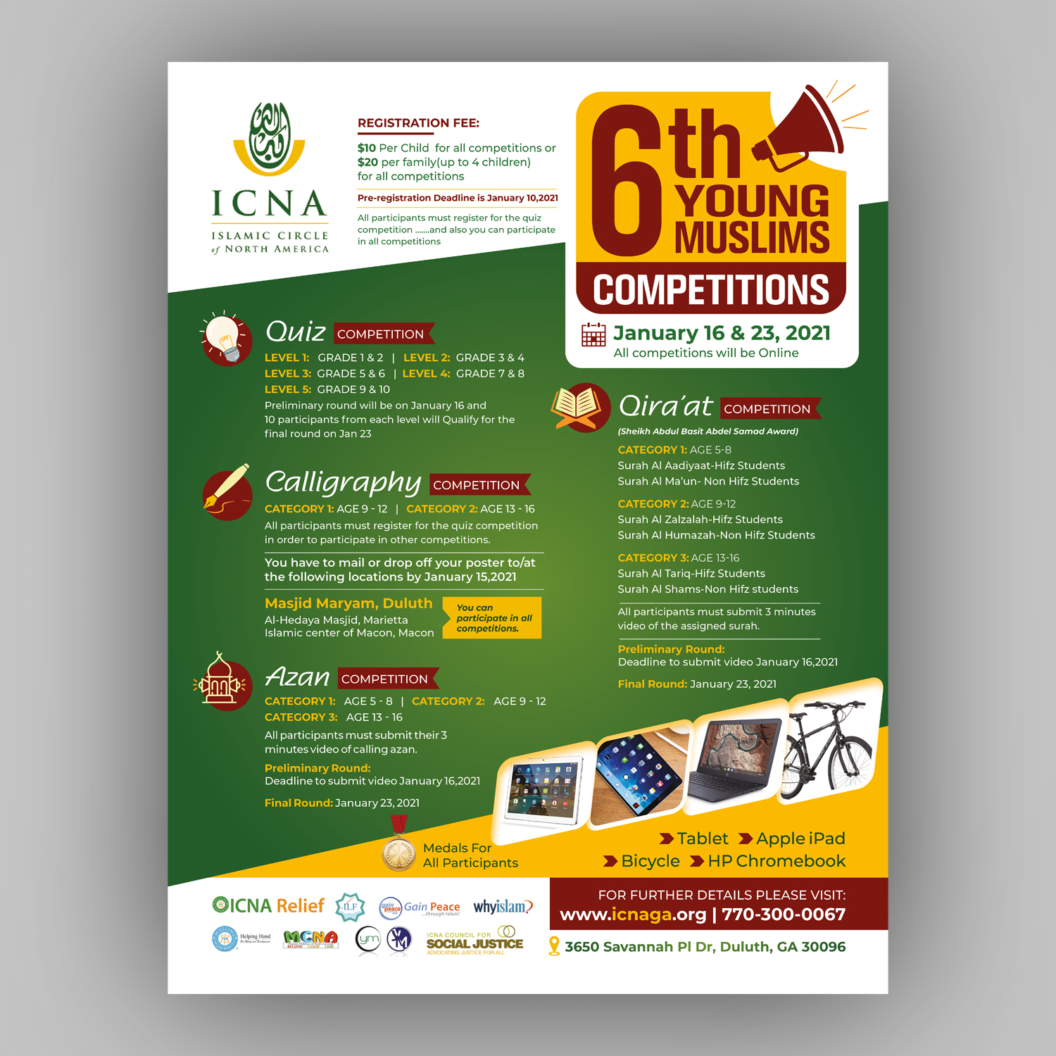 Flyer Design by Mariyam Khan for ICNA | Design #25885804