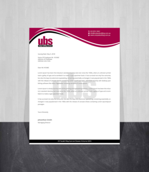 New letterhead/ stationary  design for insurance restoration builder