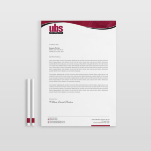 New letterhead/ stationary  design for insurance restoration builder | Letterhead Design by OxonoArt