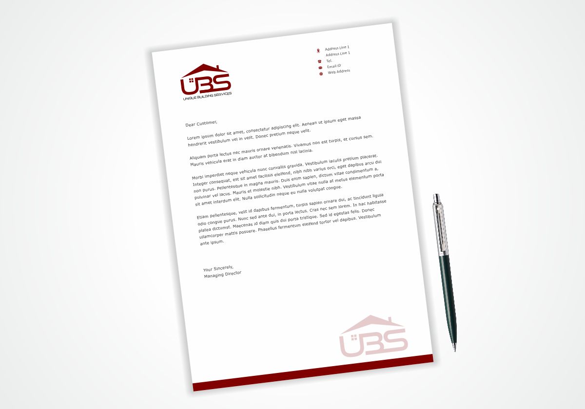 Letterhead Design by Dave Paresh for this project | Design #25888839