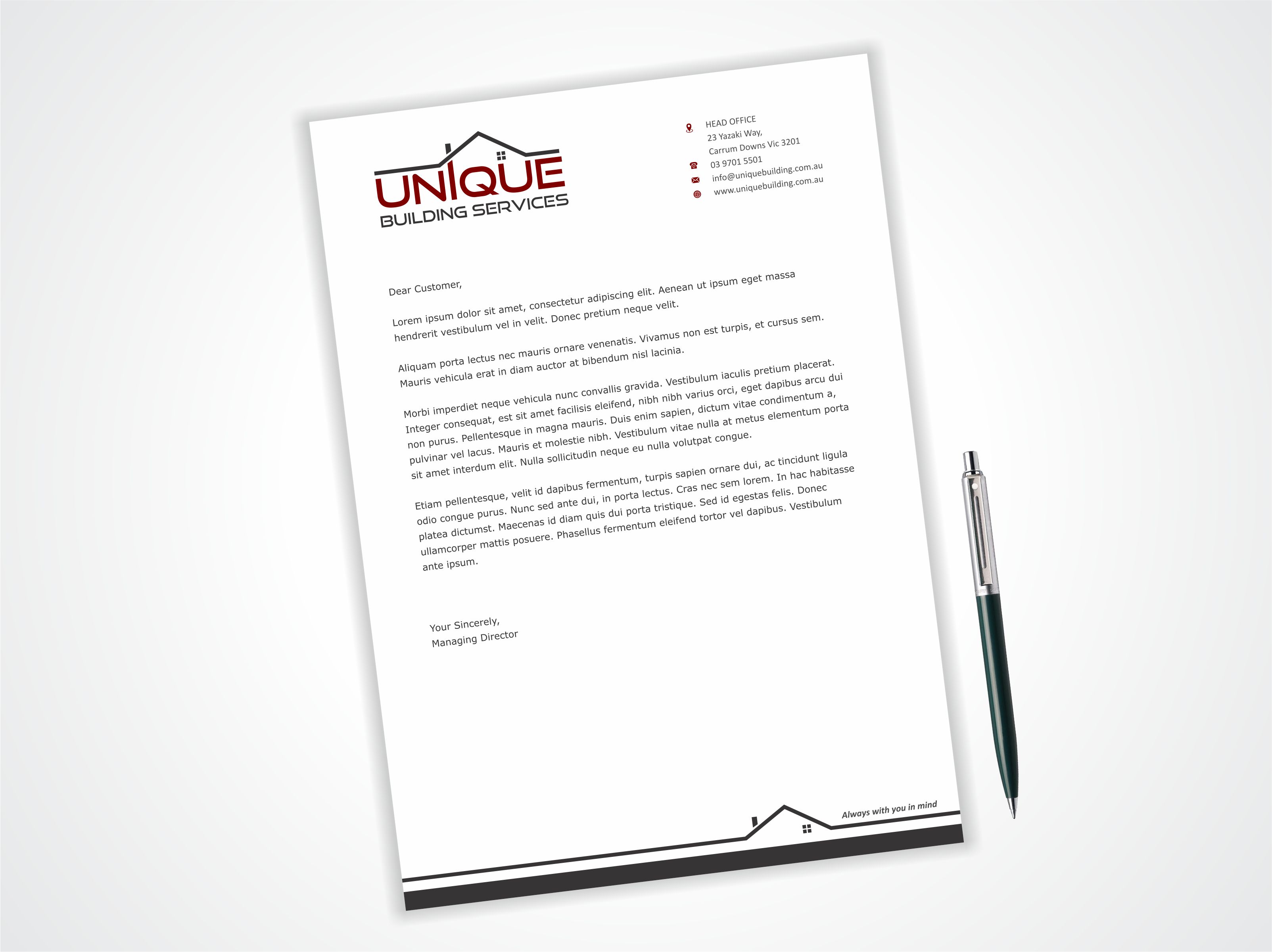 Letterhead Design by Dave Paresh for this project | Design #26031147