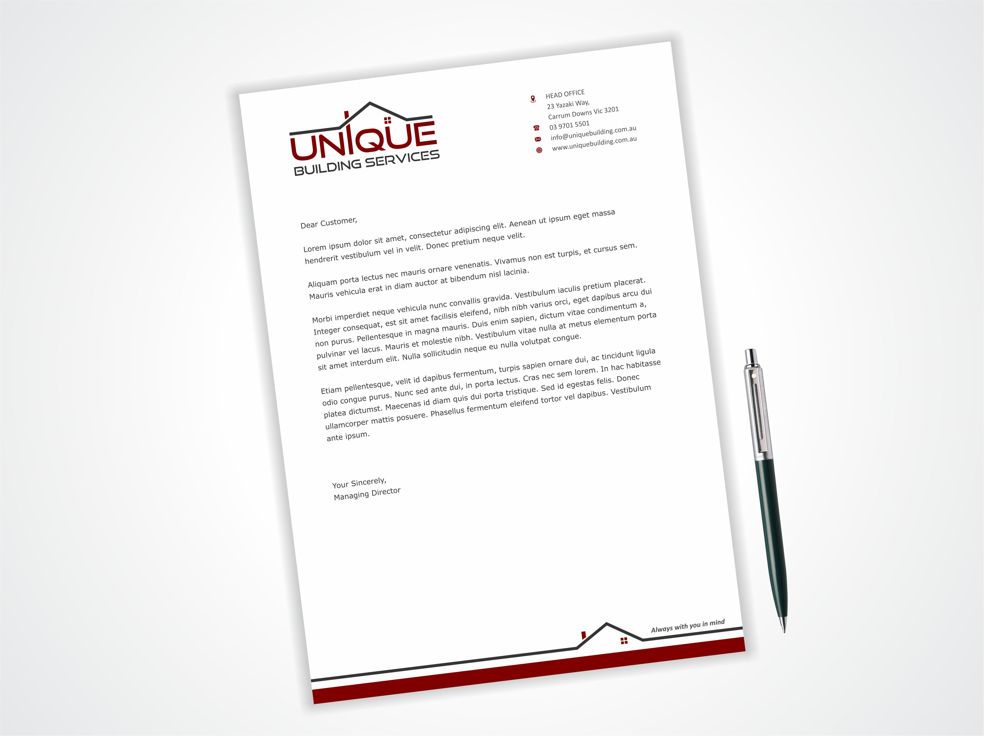 Letterhead Design by Dave Paresh for this project | Design #26031148