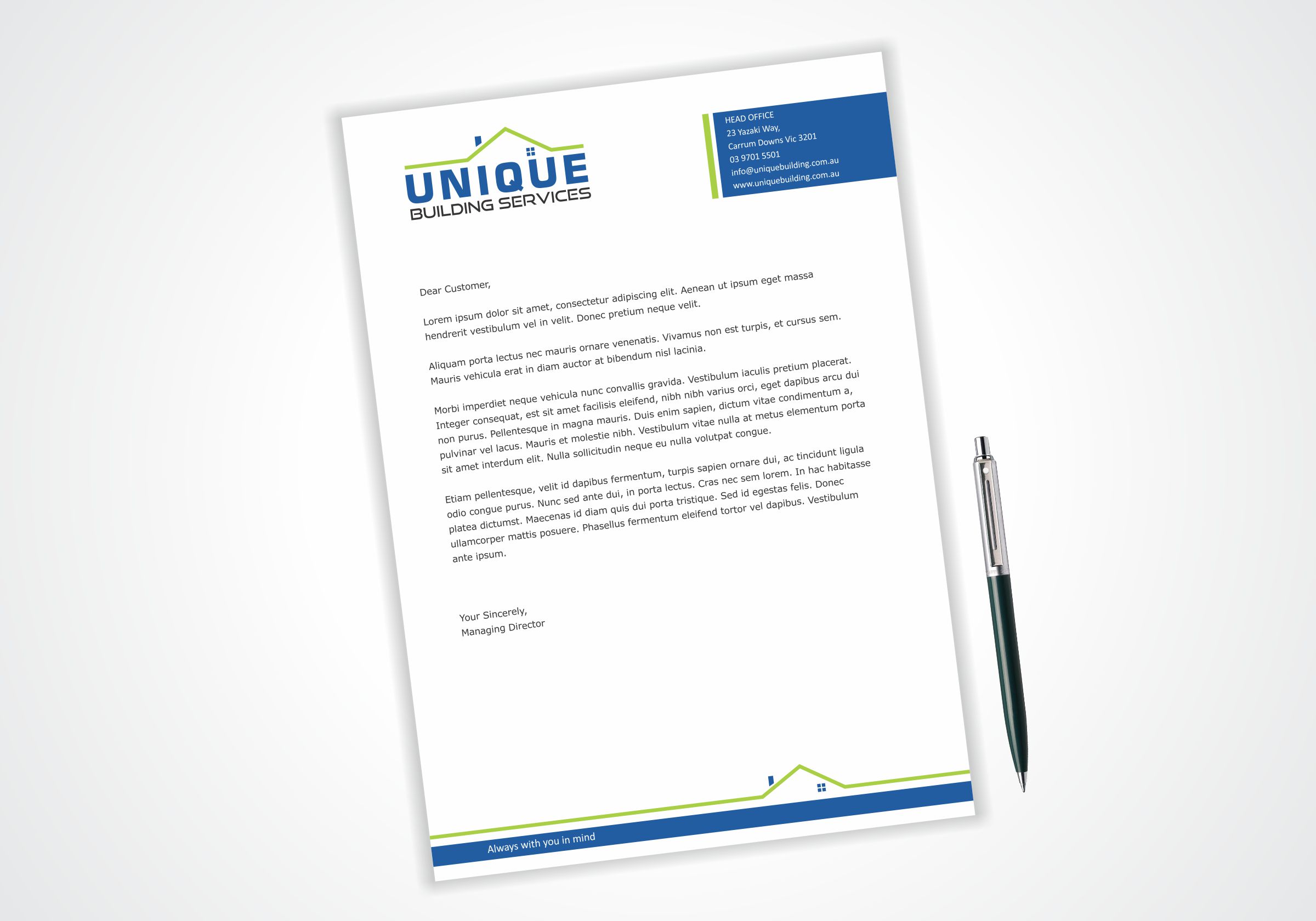 Letterhead Design by Dave Paresh for this project | Design #26034226