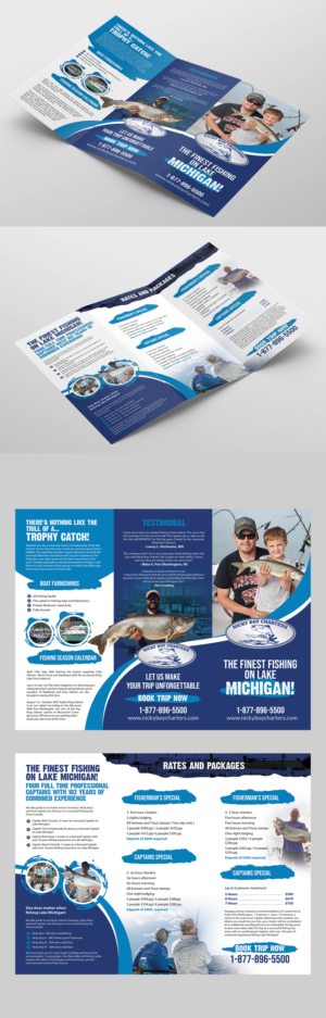 Nicky Boy Charter Fishing Brochure 2021 | Diseño de Flyer por Deepak_9_Malhotra