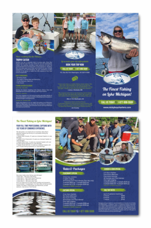 Nicky Boy Charter Fishing Brochure 2021 | Diseño de Flyer por Fine Graphics House