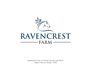 Ravencrest Farm | Logo Design by sabbir049