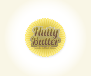 Nutty Butter   (underneath logo, the words)  Handmade - Small batch - delicious | Diseño de Logo por bluejet