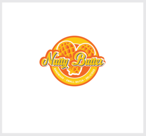 Nutty Butter   (underneath logo, the words)  Handmade - Small batch - delicious | Logo Design by angelonyamu