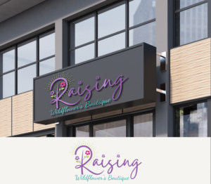 Raising Wildflower's Boutique | Logo Design by Juli creation