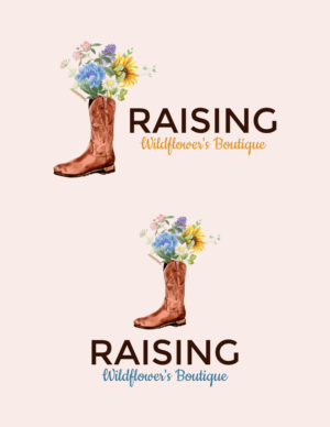 Raising Wildflower's Boutique | Logo Design by Elizaveta M