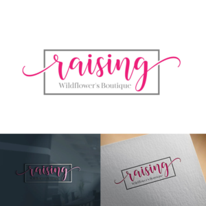 Raising Wildflower's Boutique | Logo Design by mmojumdar 2