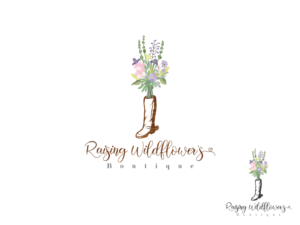 Raising Wildflower's Boutique | Logo Design by alpha hop