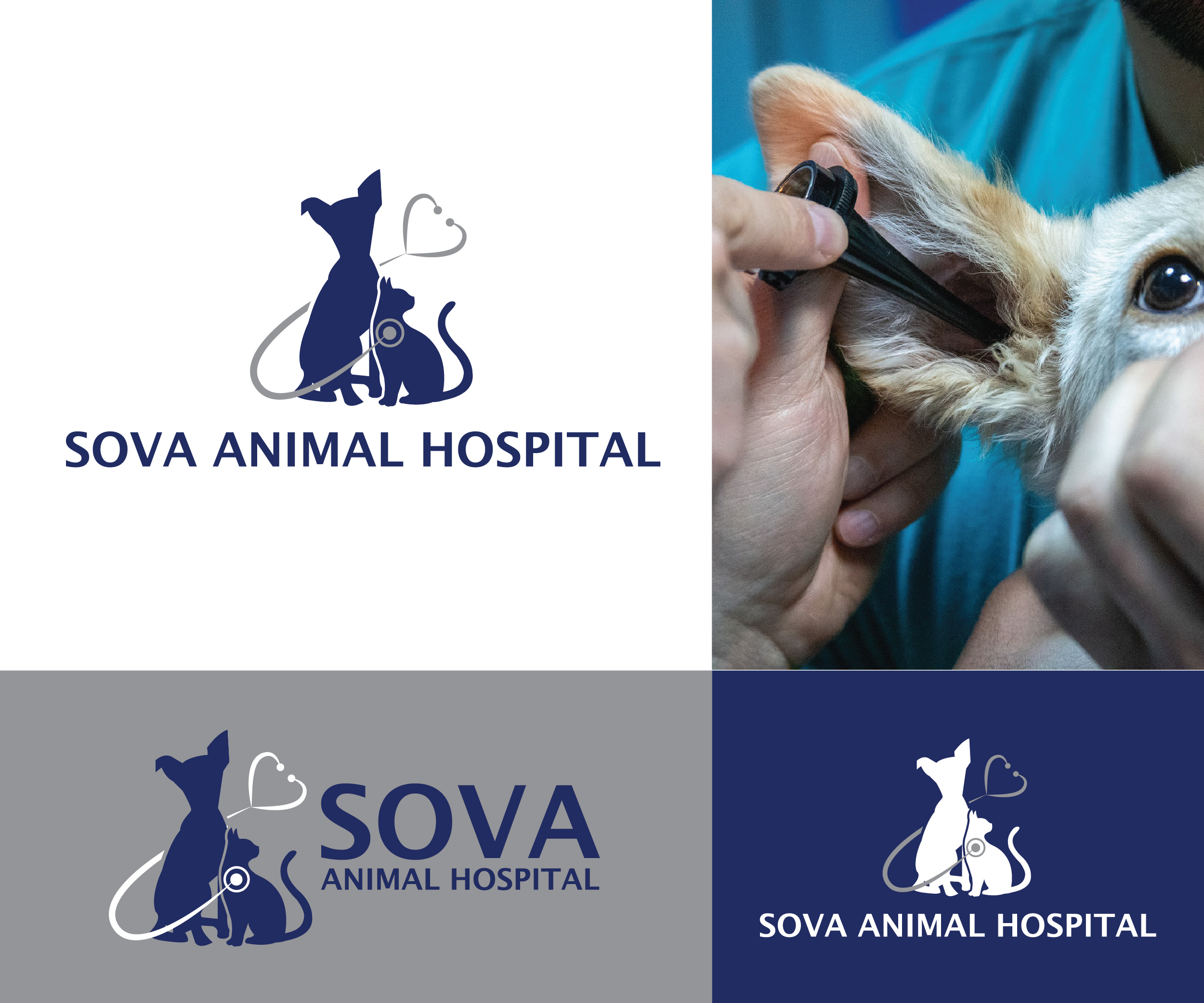 Logo-Design von UsagiRabbit für Sova Animal Hospital | Design #25927715