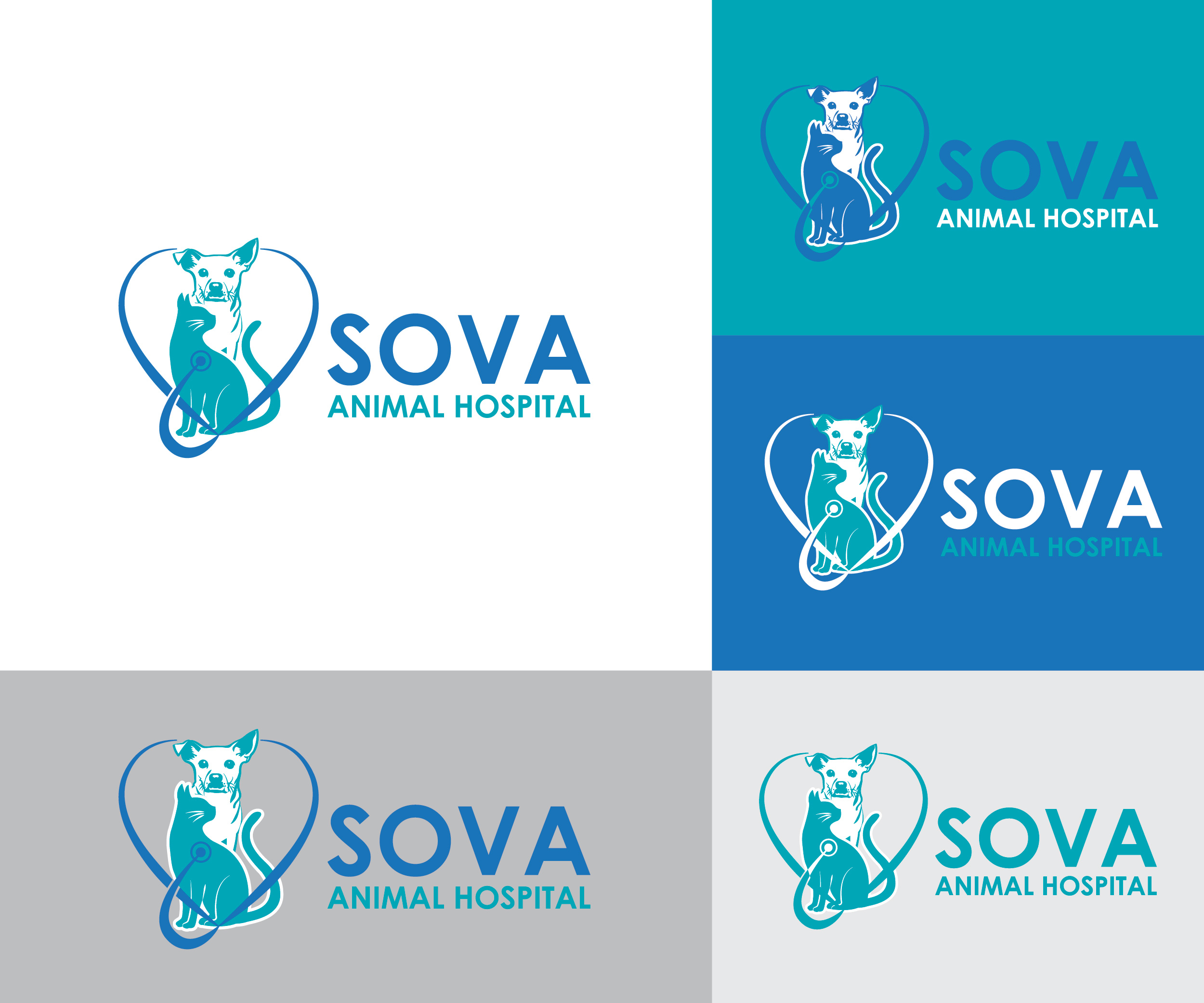 Diseño de Logo por UsagiRabbit para Sova Animal Hospital | Diseño #25957310