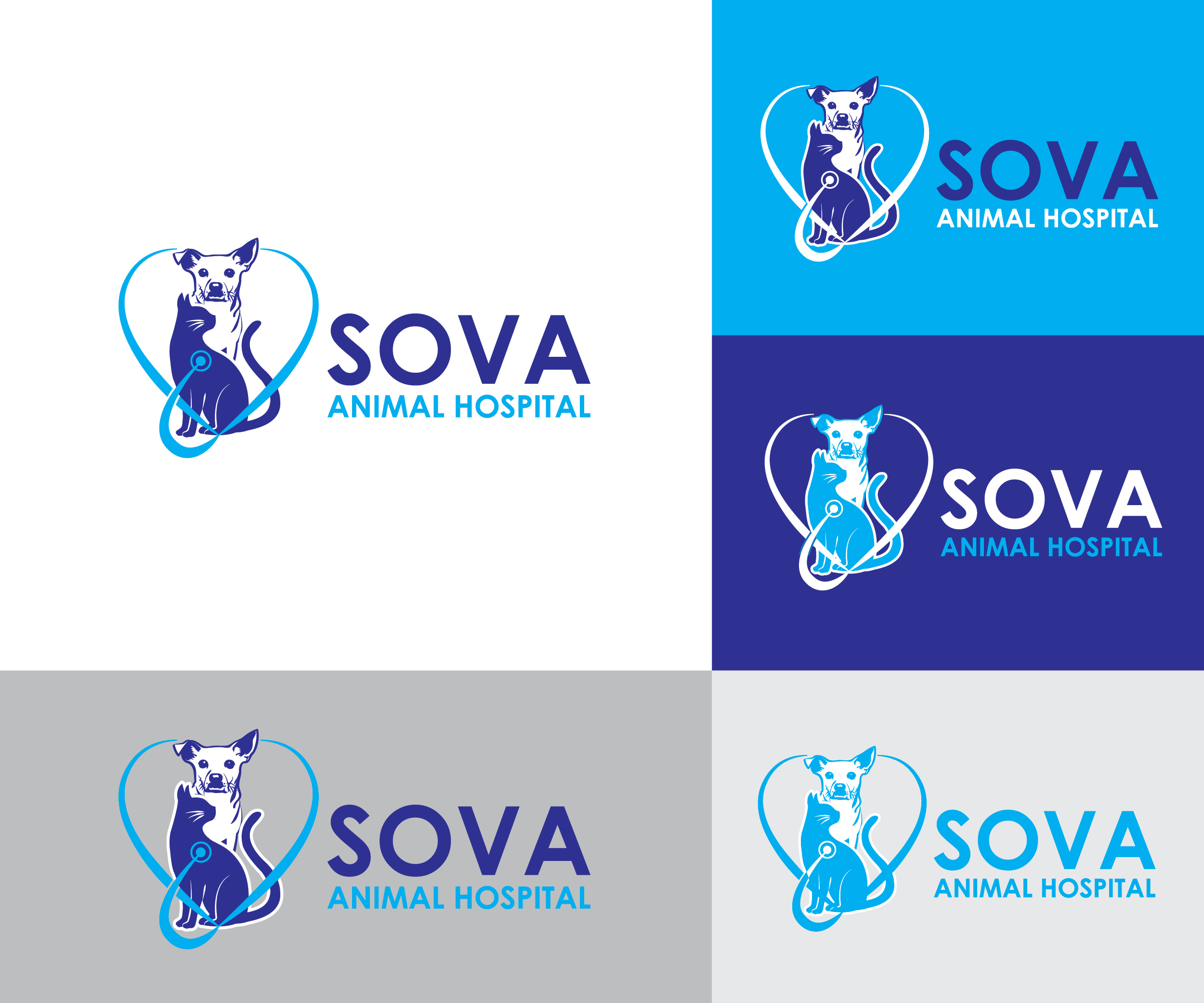 Diseño de Logo por UsagiRabbit para Sova Animal Hospital | Diseño #25961158