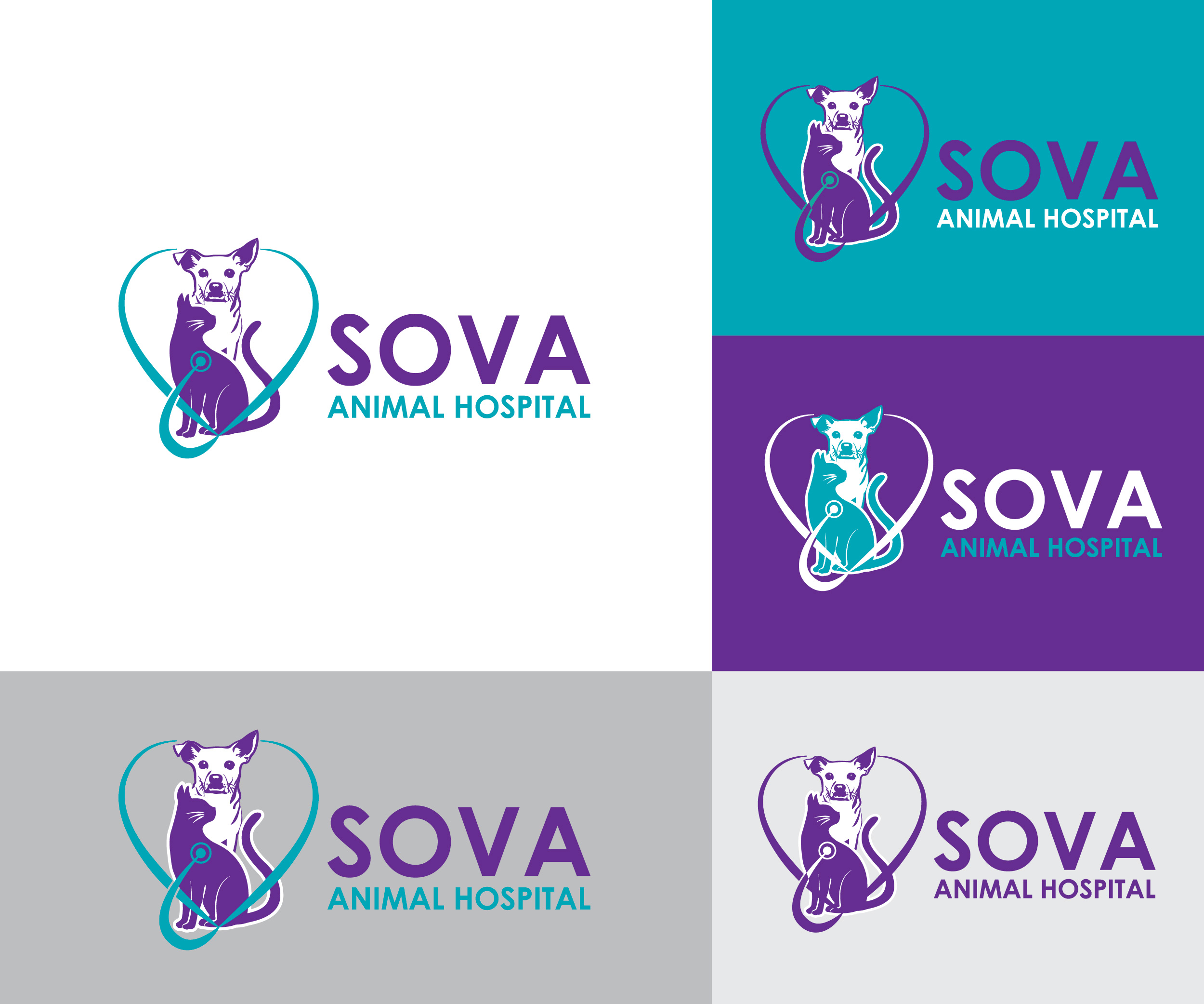 Diseño de Logo por UsagiRabbit para Sova Animal Hospital | Diseño #25961175