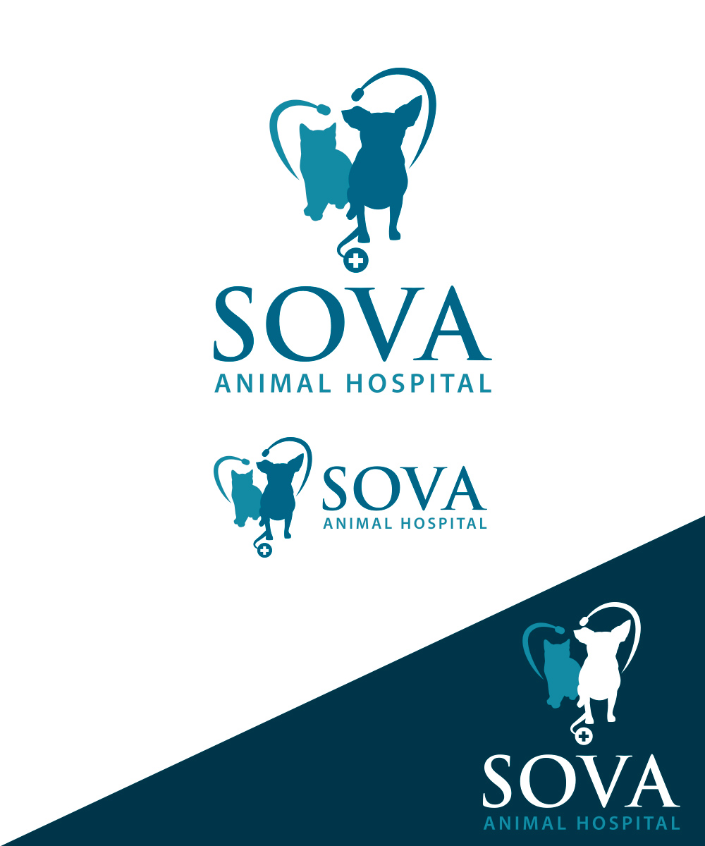 Logo Design by StudioD™ for Sova Animal Hospital | Design #25897081