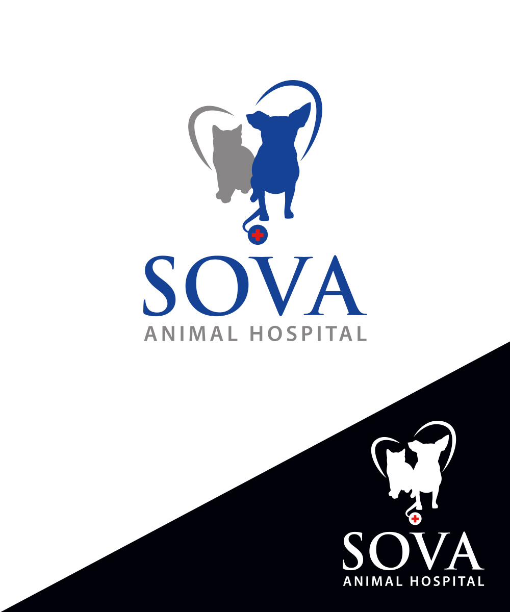 Logo Design by StudioD™ for Sova Animal Hospital | Design #25916719