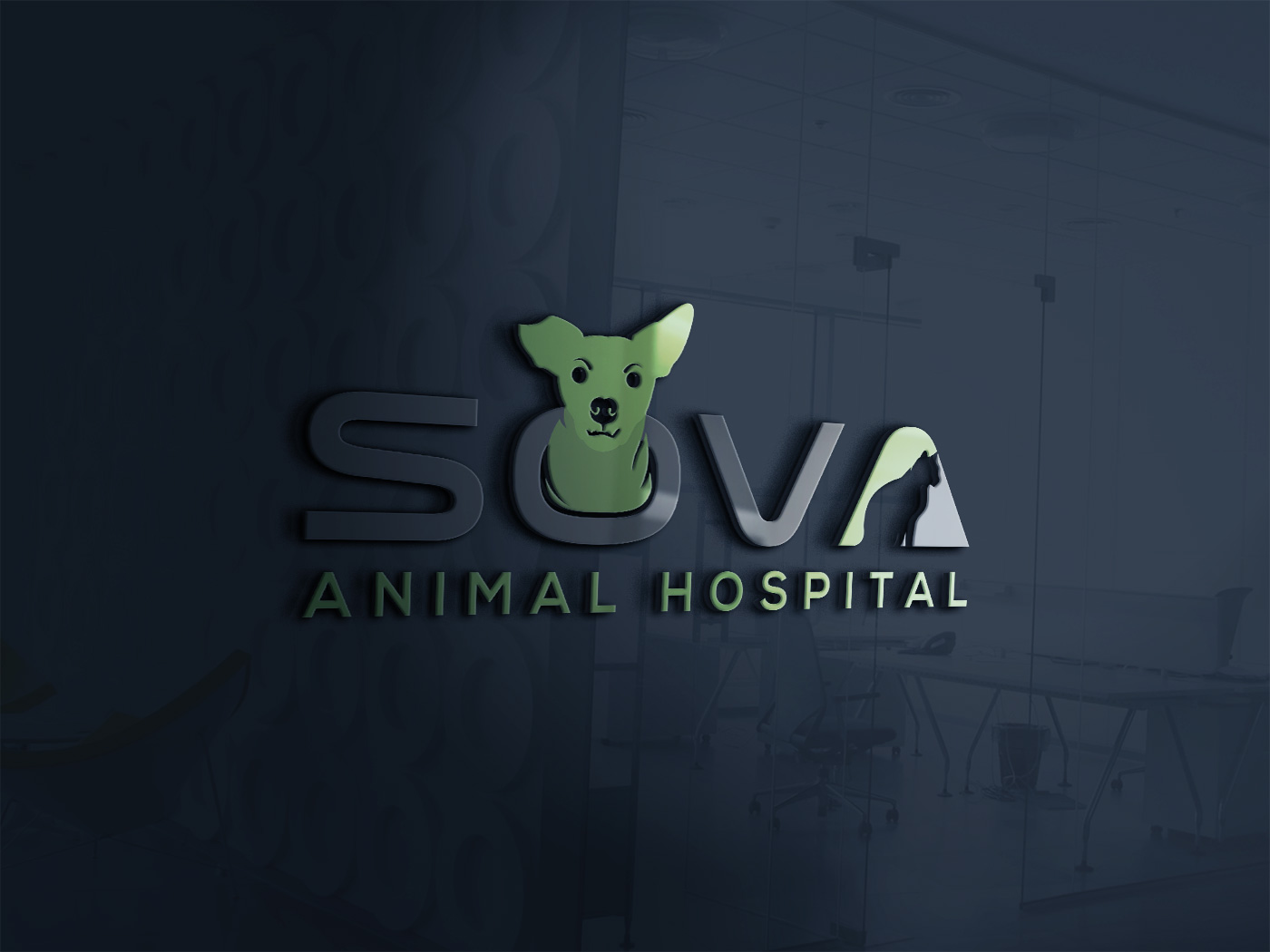 Logo Design by Deziners Zone for Sova Animal Hospital | Design #25900483