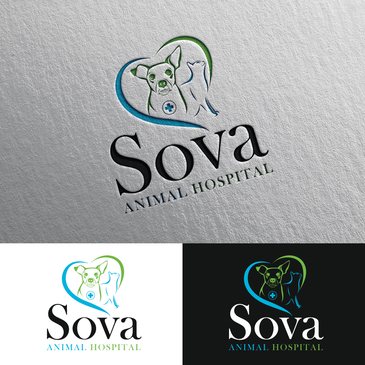 Logo Design by Rii for Sova Animal Hospital | Design #25897397