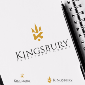 Kingsbury (Main line)    Investment Group (sub line) | Logo Design by Gerald Design 3